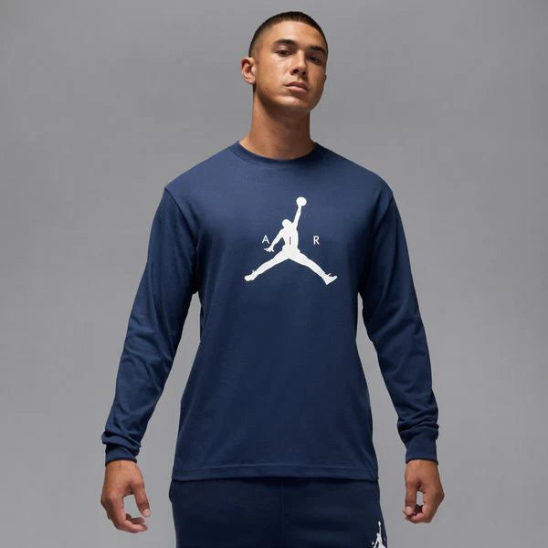 PLAYERA AIR JORDAN BLUE MANGA LARGA