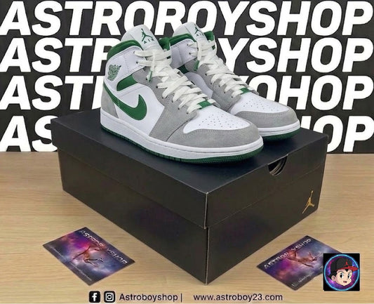 JORDAN 1 MID SE "SMOKE PINE GREEN" EN CAJA