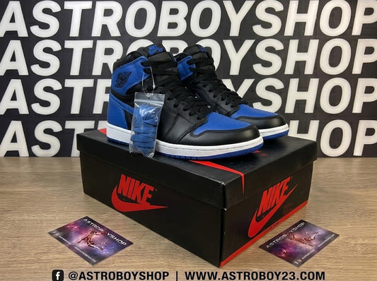 JORDAN 1 HIGH BLACK ROYAL 2017 DE PIEL VACUNA EN CAJA