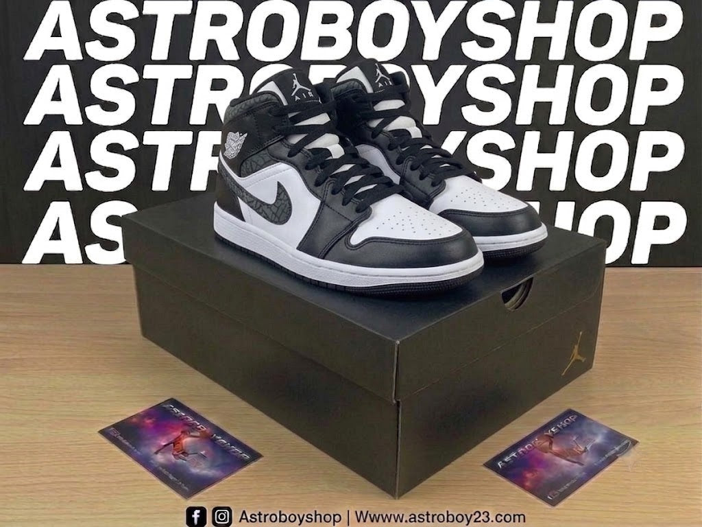 JORDAN 1 MID PANDA ELEPHANT EN CAJA
