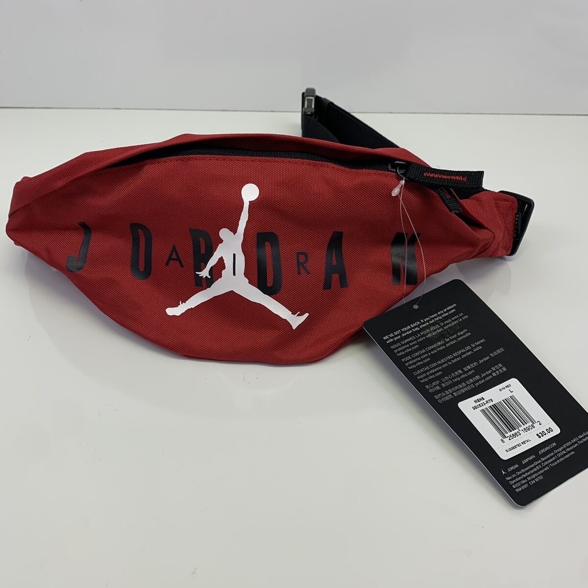 CANGURERA AIR JORDAN WAIST BAG CROSSBODY GYM RED