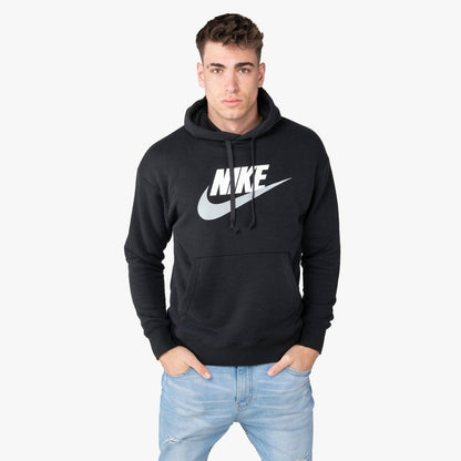 SUDADERA NIKE HERITAGE HOODIE CLUB FLEECE BLACK (XL)