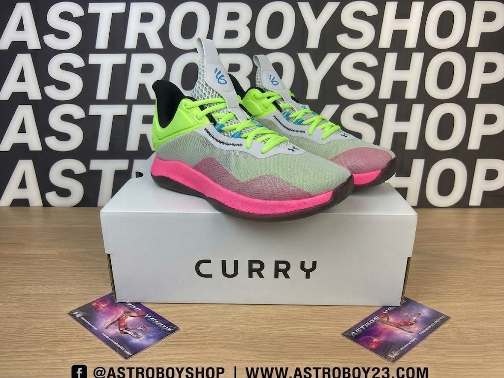 UNDER ARMOUR CURRY SPLASH 2 LIME PINK EN CAJA