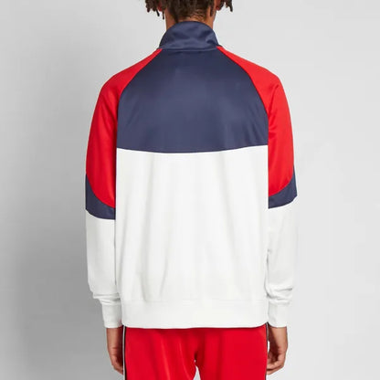 CHAMARRA NIKE WINDRUNNER FULL ZIP WHITE RED BLUE
