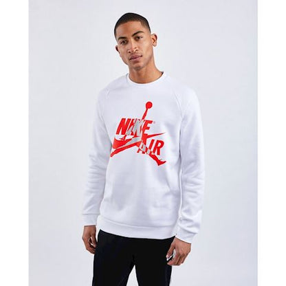 SUDADERA JORDAN JUMPMAN CLASSICS CREW WHITE INFRARED