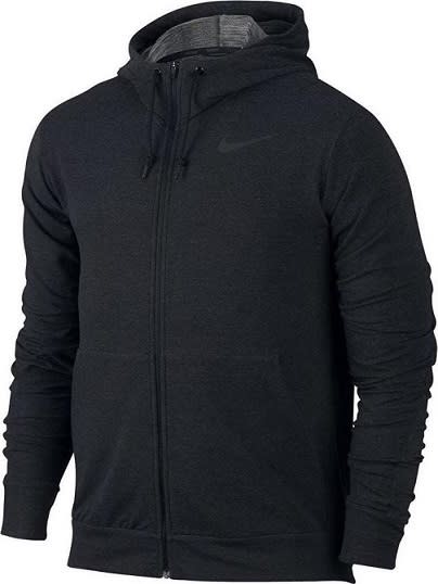 SUDADERA NIKE HOODIE TRAININ DARK GREY DELGADA DRI-FIT
