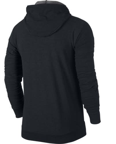 SUDADERA NIKE HOODIE TRAININ DARK GREY DELGADA DRI-FIT