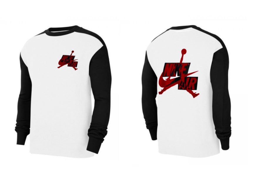 SUDADERA JORDAN JUMPMAN CLASSICS WHITE BLACK