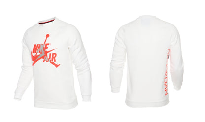 SUDADERA JORDAN JUMPMAN CLASSICS CREW WHITE INFRARED