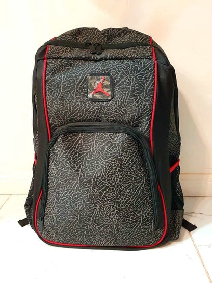 MOCHILA JORDAN JUMPMAN23 ELPEHAN PRINT LOGO DE METAL