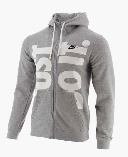 CHAMARRA NIKE JUST DO IT GREY TECH FLEECE FULL ZIP