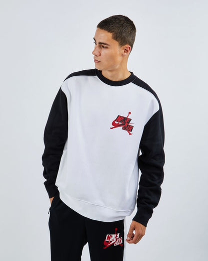 SUDADERA JORDAN JUMPMAN CLASSICS WHITE BLACK
