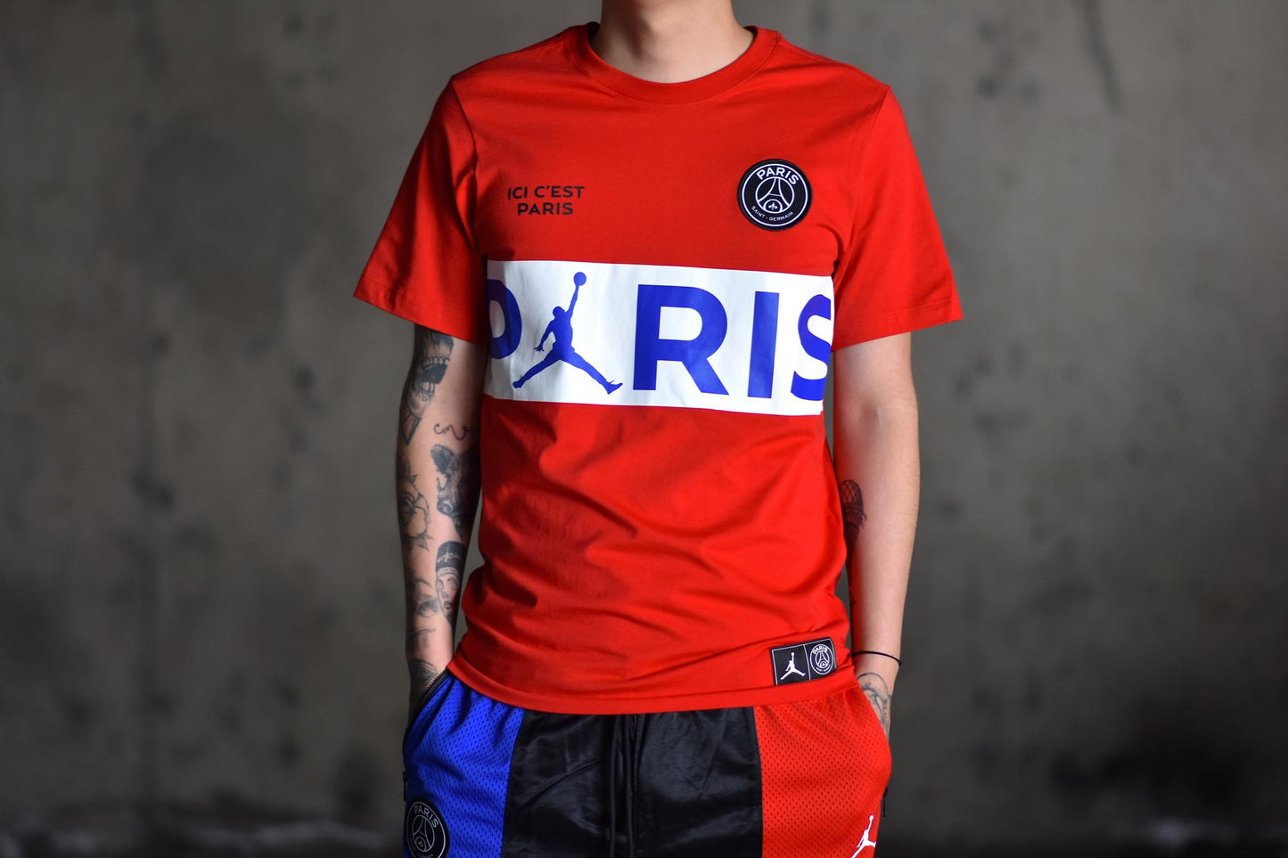 PLAYERA JORDAN X PSG RED