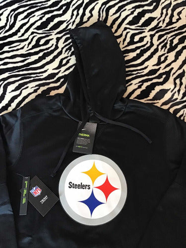 SUDADERA NIKE THERMA PITSBURG STEELERS