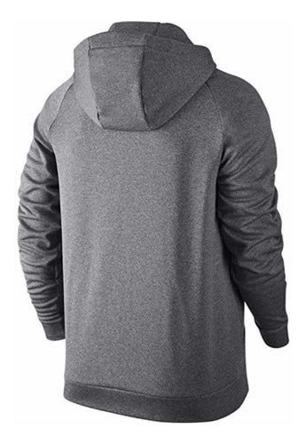 Chamarra Nike Therma Full Zip Hoodie Dri-fit Gris