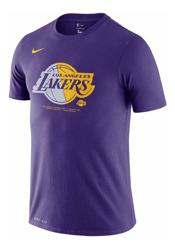PLAYERA LAKERS PURPLE COTTON TEE