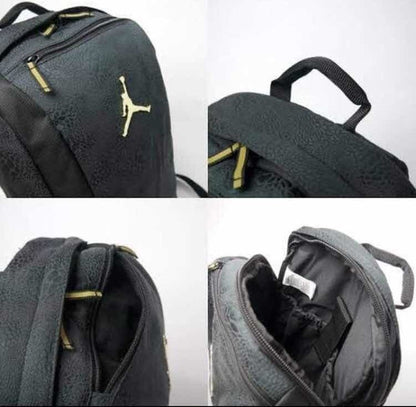 MOCHILA JORDAN BLACK CAT GOLD ESP LAPTOP15"
