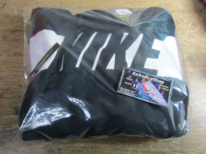 SUDADERA NIKE THERMA GRAPHICS BLACK WHITE