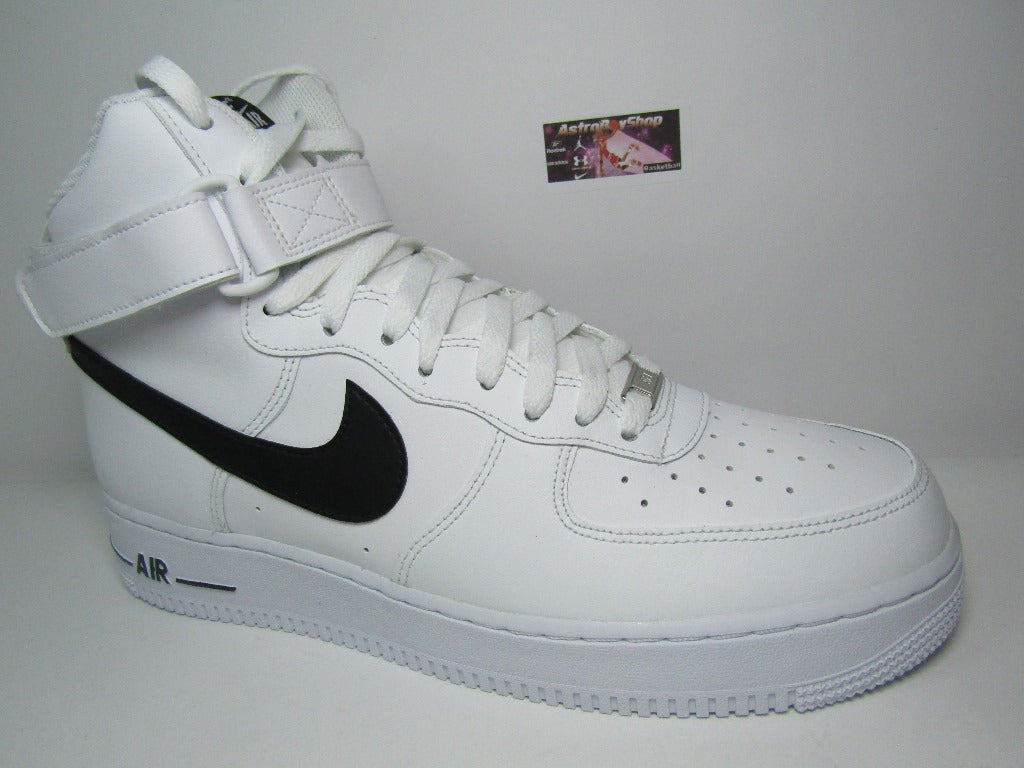 NIKE AIR FORCE ONE HIGH WHITE AND BLACK EN CAJA