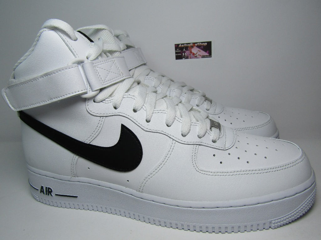 NIKE AIR FORCE ONE HIGH WHITE AND BLACK EN CAJA