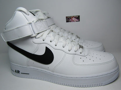 NIKE AIR FORCE ONE HIGH WHITE AND BLACK EN CAJA