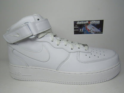 NIKE AIR FORCE ONE MID WHITE EN CAJA
