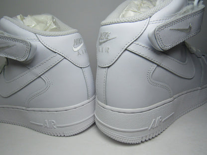 NIKE AIR FORCE ONE MID WHITE EN CAJA