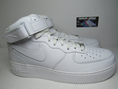 NIKE AIR FORCE ONE MID WHITE EN CAJA