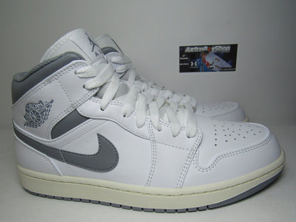 JORDAN 1 MID NEUTRAL GREY EN CAJA