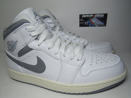 JORDAN 1 MID NEUTRAL GREY EN CAJA