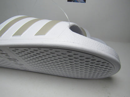 SANDALIAS ADILETTE AQUA SLIDE SILVER  EN CAJA