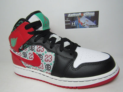 JORDAN 1 MID GS KIDS CHRISTMAS NAVIDAD EN CAJA