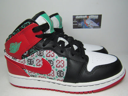 JORDAN 1 MID GS KIDS CHRISTMAS NAVIDAD EN CAJA
