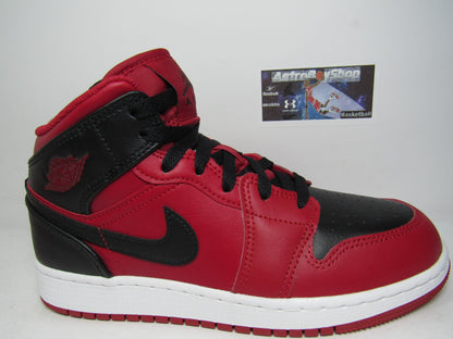 JORDAN 1 MID KIDS REVERSE BRED EN CAJA