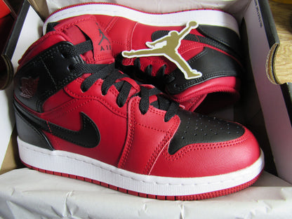 JORDAN 1 MID KIDS REVERSE BRED EN CAJA