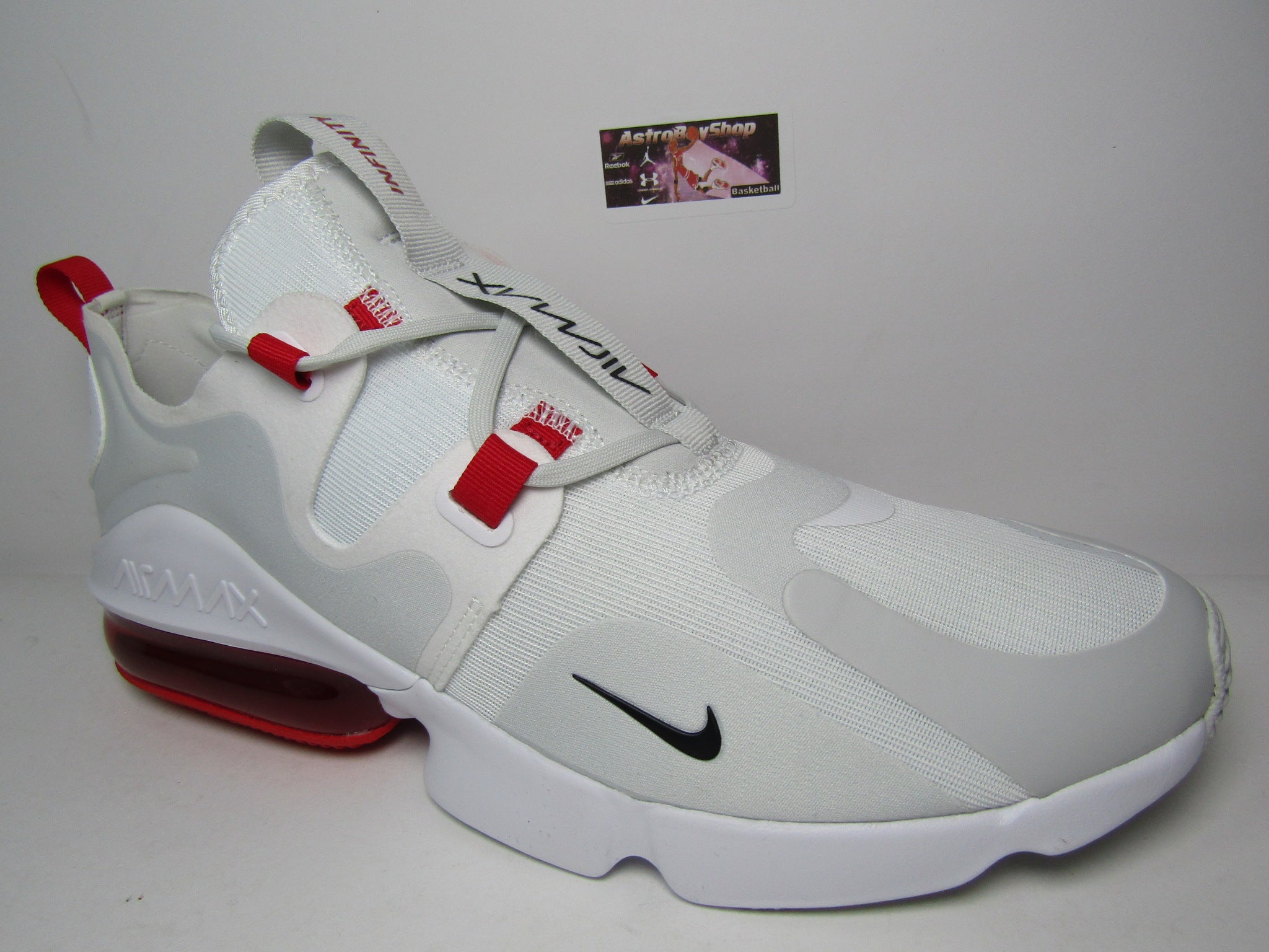 Nike air max best sale infinity blanco con rojo