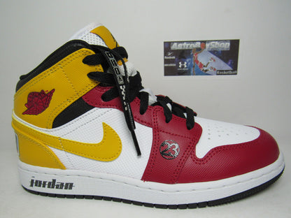 JORDAN 1 MID GS KIDS MOTORSPORT EN CAJA