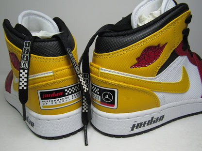 JORDAN 1 MID GS KIDS MOTORSPORT EN CAJA