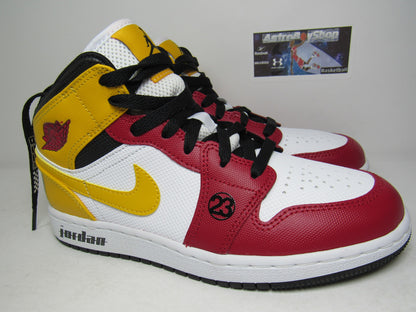 JORDAN 1 MID GS KIDS MOTORSPORT EN CAJA