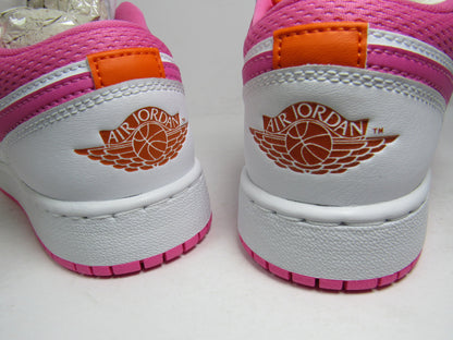 JORDAN 1 LOW KIDS WHITE PINK EN CAJA