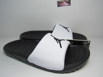 SANDALIAS JORDAN BREAK WHITE BLACK EN CAJA