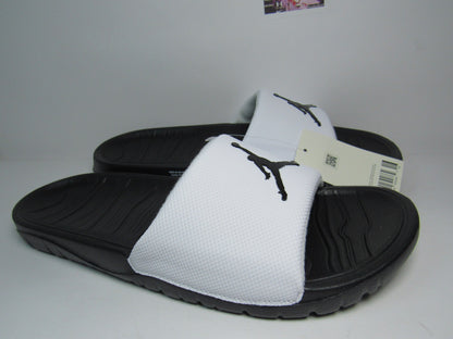 SANDALIAS JORDAN BREAK WHITE BLACK EN CAJA