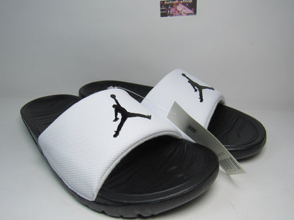 SANDALIAS JORDAN BREAK WHITE BLACK EN CAJA