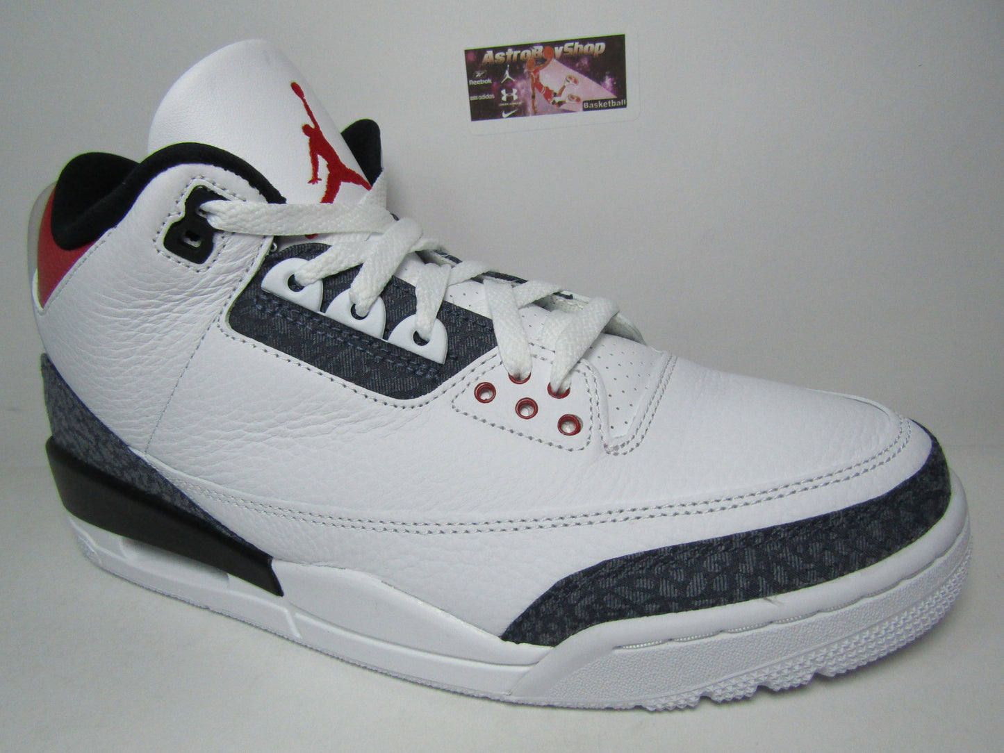 JORDAN 3 DENIM FIRE RED EDITION EN CAJA