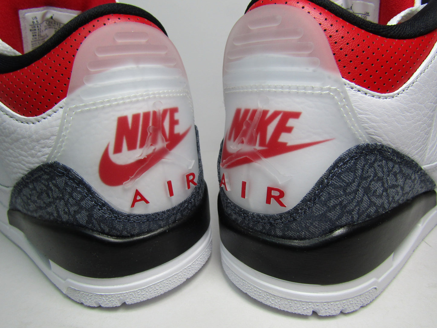 JORDAN 3 DENIM FIRE RED EDITION EN CAJA