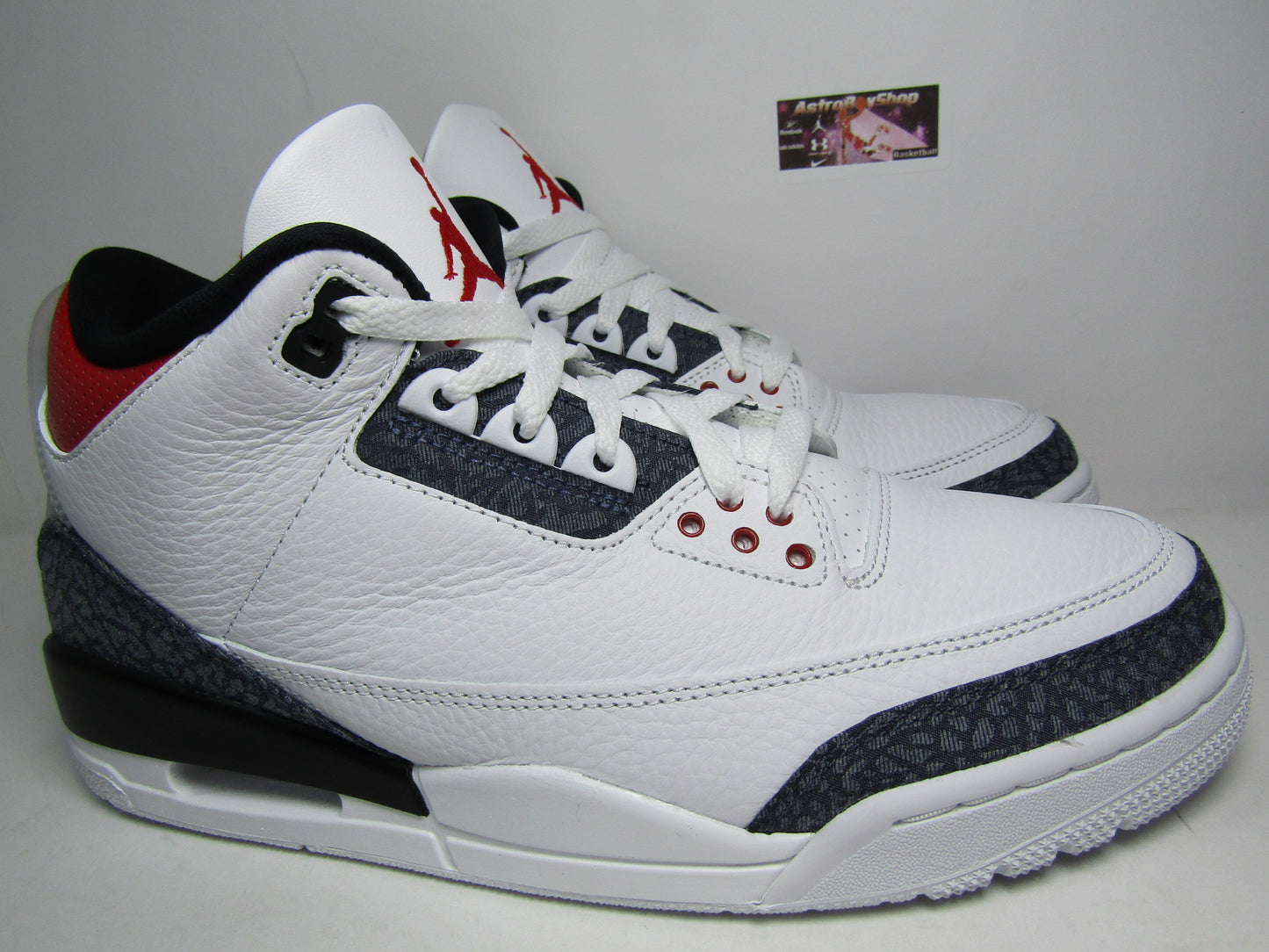 JORDAN 3 DENIM FIRE RED EDITION EN CAJA