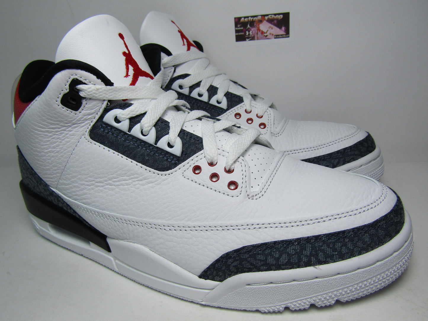 JORDAN 3 DENIM FIRE RED EDITION EN CAJA