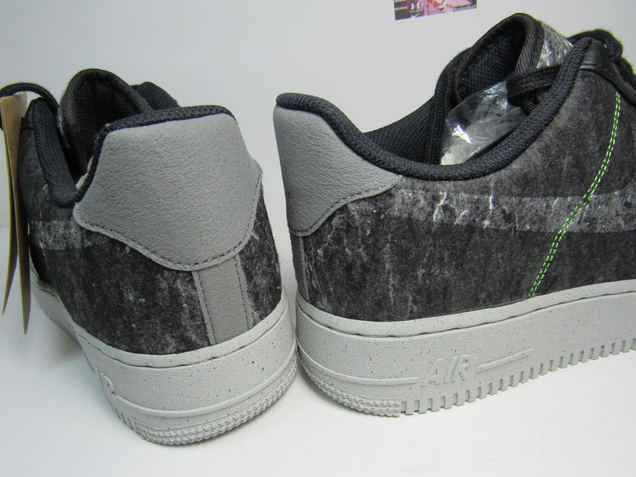 Green black air force ones best sale