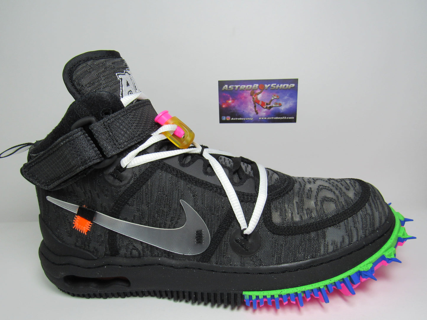 NIKE AIR FORCE ONE X OFF WHITE BLACK EN CAJA
