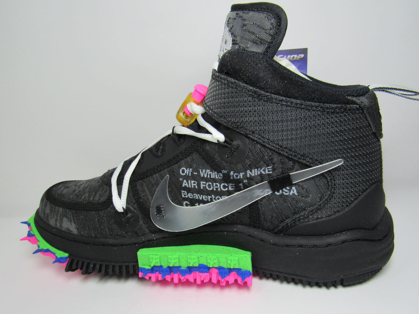 NIKE AIR FORCE ONE X OFF WHITE BLACK EN CAJA
